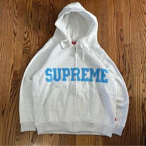 Gray Supreme Zip Up